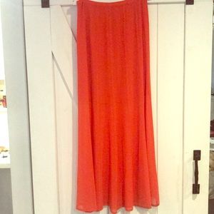 Orange Maxi Skirt 🍊🍊